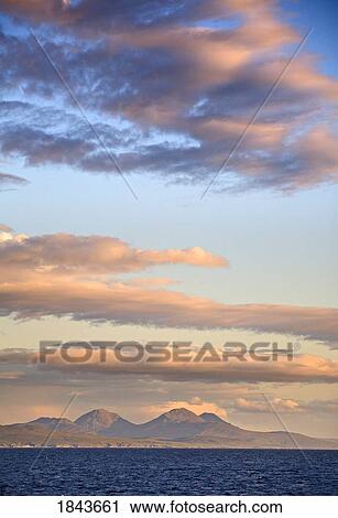 Stock Image - Mountains along the coast, Island of Jura, Scotland. Fotosearch