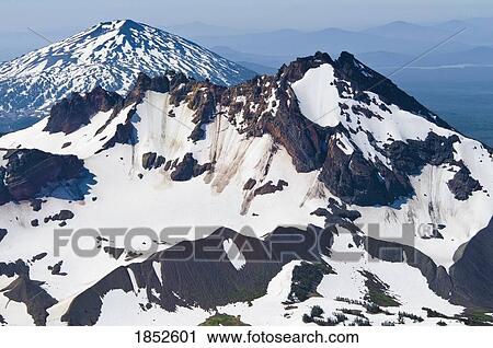 Mt. Bachelor, Oregon Cascades, Oregon, USA; Snow-covered mountain peak View Large Photo Image Stock Image - Mt. Bachelor, Oregon Cascades, Oregon, USA; Snow-covered mountain peak. Fotosearch
