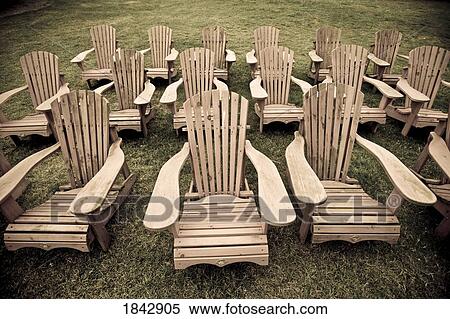 Stock Photography - Muskoka chairs. Fotosearch