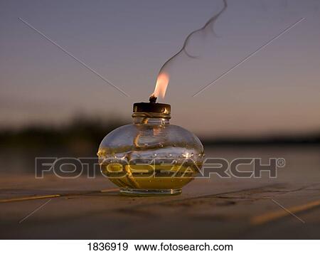 Stock Photo - Oil lamp. Fotosearch