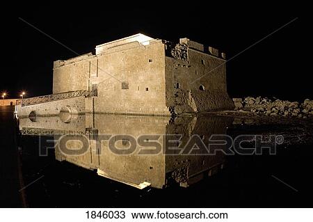 Stock Image - Pathos, Cyprus; stone building. Fotosearch