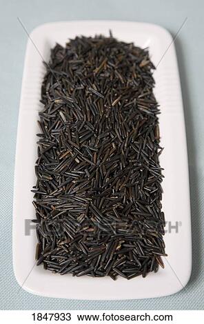 Plate of uncooked wild rice View Large Photo Image Stock Image - Plate of uncooked wild rice. Fotosearch