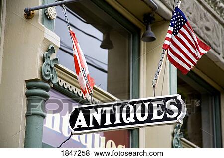Stock Photo - Port Townsend, Washington State, USA; Antique Store . Fotosearch