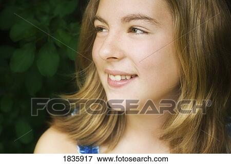 Stock Photo - Portrait of a girl. Fotosearch