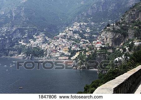 Positano, Campania, Italy View Large Photo Image Stock Photograph - Positano, Campania, Italy. Fotosearch