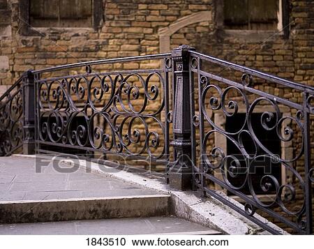 Stock Image - Railing, Venice, Italy . Fotosearch