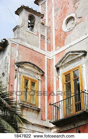 Stock Image - Ravello, Campania, Italy; Window and balcony. Fotosearch