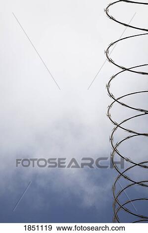 Razor wire View Large Photo Image Stock Photo - Razor wire. Fotosearch