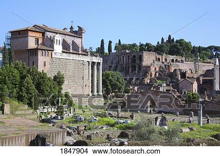 Rome, Italy; View of the Roman Forum View Large Photo Image Picture - Rome, Italy; View of the Roman Forum. Fotosearch