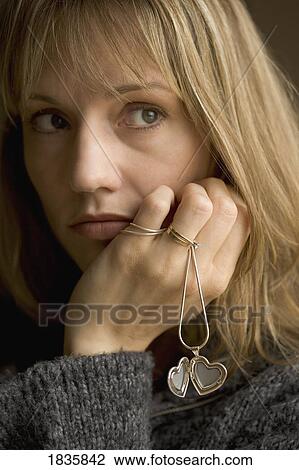 Stock Image - Sad woman. Fotosearch