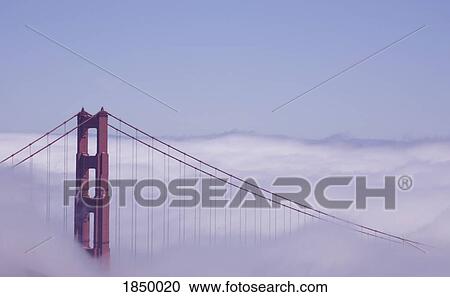 San Francisco, California; Golden Gate Bridge in fog View Large Photo Image Stock Image - San Francisco, California; Golden Gate Bridge in fog. Fotosearch