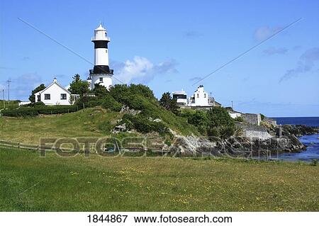 Shrove Lighthouse, Greencastle, County Donegal, Ireland View Large Photo Image Stock Photo - Shrove Lighthouse, Greencastle, County Donegal, Ireland. Fotosearch