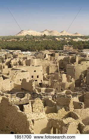 Siwa Town, Siwa Oasis, Egypt, Africa; Shali Fortress View Large Photo Image Stock Image - Siwa Town, Siwa Oasis, Egypt, Africa; Shali Fortress. Fotosearch