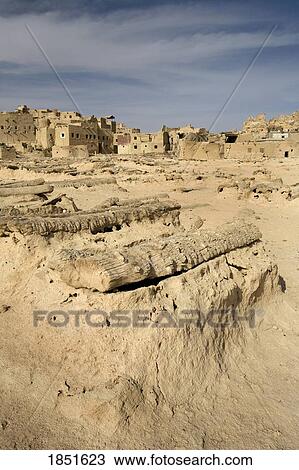 Stock Image - Siwa Town, Siwa Oasis, Egypt; Fortress of Shali. Fotosearch