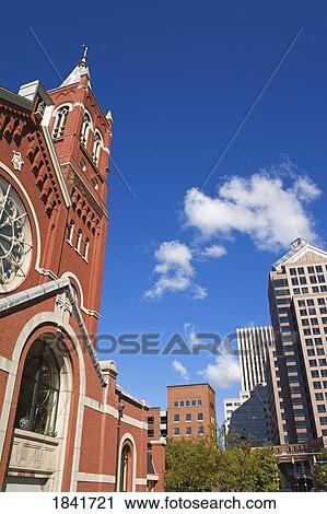 Stock Image - St. Mary's Catholic Church, Washington Square, Rochester, New York State, USA . Fotosearch