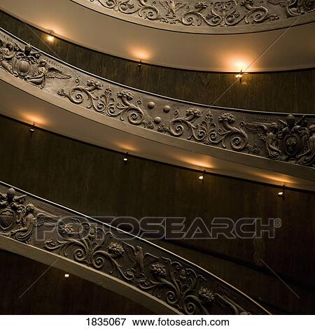 Staircases, The Vatican Museum, Rome, Italy View Large Photo Image Stock Photo - Staircases, The Vatican Museum, Rome, Italy. Fotosearch