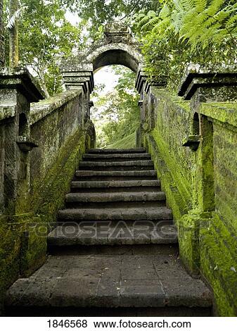 Stock Photo - Stone staircase; Bali, Indonesia. Fotosearch