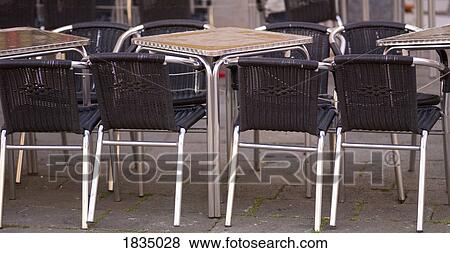 Tables and chairs View Large Photo Image Stock Photo - Tables and chairs. Fotosearch