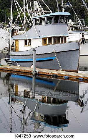 Stock Image - Tacoma, Washington State, USA; Fishing Boats at Gig Harbor . Fotosearch