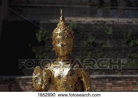 Stock Image - Thailand; Statue of Buddha. Fotosearch