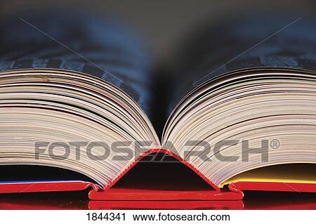 Top of an open book View Large Photo Image Stock Image - Top of an open book. Fotosearch