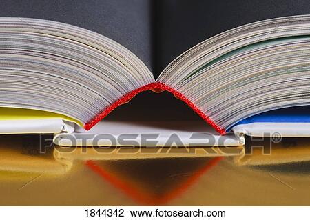 Top of an open book View Large Photo Image Stock Image - Top of an open book. Fotosearch