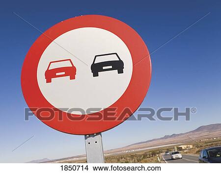 Traffic sign in Granada, Spain; No passing traffic sign View Large Photo Image Picture - Traffic sign in Granada, Spain; No passing traffic sign . Fotosearch