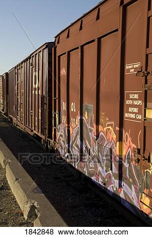 Train cars View Large Photo Image Stock Photo - Train cars. Fotosearch
