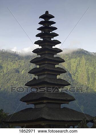 Ulun Danu Bratan Temple, Bali, Indonesia; Detail of temple exterior View Large Photo Image Stock Image - Ulun Danu Bratan Temple, Bali, Indonesia; Detail of temple exterior. Fotosearch