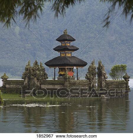 Ulun Danu Bratan Temple, Bali, Indonesia; Waterfront temple View Large Photo Image Stock Photo - Ulun Danu Bratan Temple, Bali, Indonesia; Waterfront temple. Fotosearch