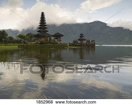 Ulun Danu Bratan Temple, Bali, Indonesia; Waterfront temple View Large Photo Image Stock Photo - Ulun Danu Bratan Temple, Bali, Indonesia; Waterfront temple. Fotosearch