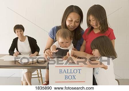Stock Image - Voting station. Fotosearch