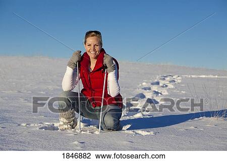Walking in deep snow View Large Photo Image Stock Image - Walking in deep snow. Fotosearch