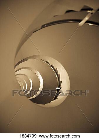 Stock Photo - Winding staircase, Katakolon, Greece . Fotosearch