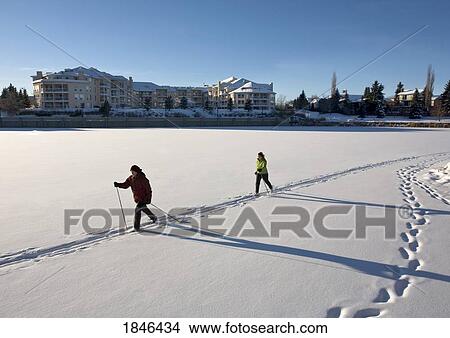 Picture - Women skiing. Fotosearch