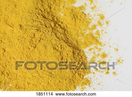 Yellow spice powder View Large Photo Image Picture - Yellow spice powder. Fotosearch