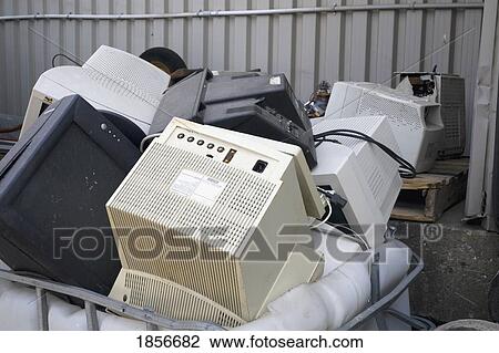Stock Image - Computers for recycling. Fotosearch