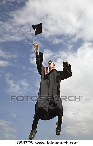 Graduate jumping for joy View Large Photo Image Stock Photography - Graduate jumping for joy. Fotosearch