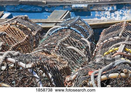 Stock Photo - Lobster cages. Fotosearch