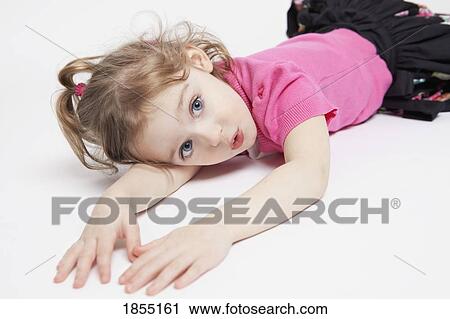 Stock Image - Portrait of a girl. Fotosearch