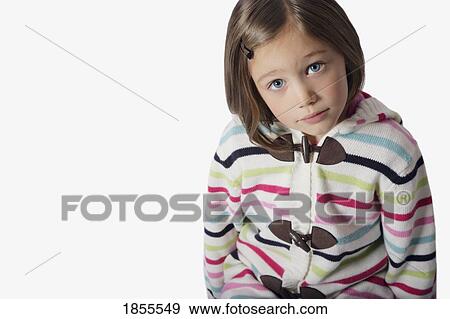 Stock Photo - Portrait of a girl. Fotosearch