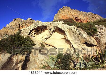 Picture - Rock formation near Zahara de los Atunes, Andalucia, Spain. Fotosearch