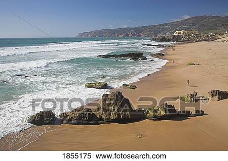 Stock Photography - Seashore, Guincho Beach, Portugal. Fotosearch