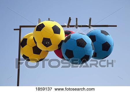 Stock Photo - Soccer balls. Fotosearch