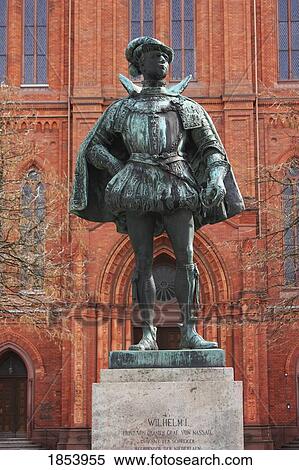 Stock Photography - Statue of Wilhelm I, Wiesbaden, Hessen, Germany. Fotosearch