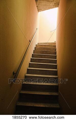 Stock Image - Steps going from dark to light. Fotosearch