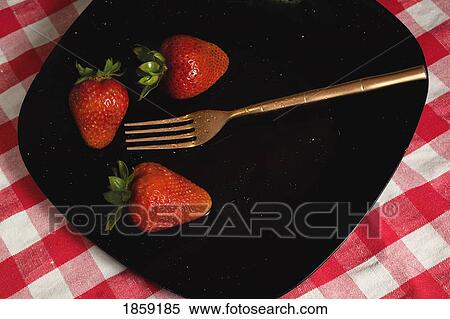 Strawberries on a plate View Large Photo Image Stock Photography - Strawberries on a plate. Fotosearch