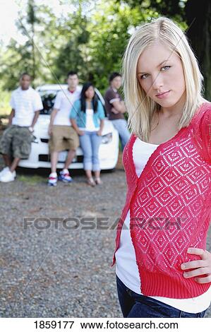 Stock Photo - Teenager with attitude. Fotosearch