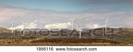 Stock Photograph - Wind power; Dumfries and Galloway, Scotland. Fotosearch