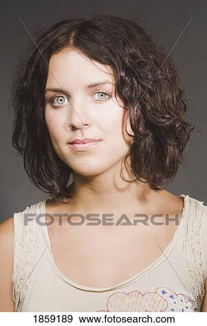 Woman with serious look View Large Photo Image Stock Photo - Woman with serious look. Fotosearch